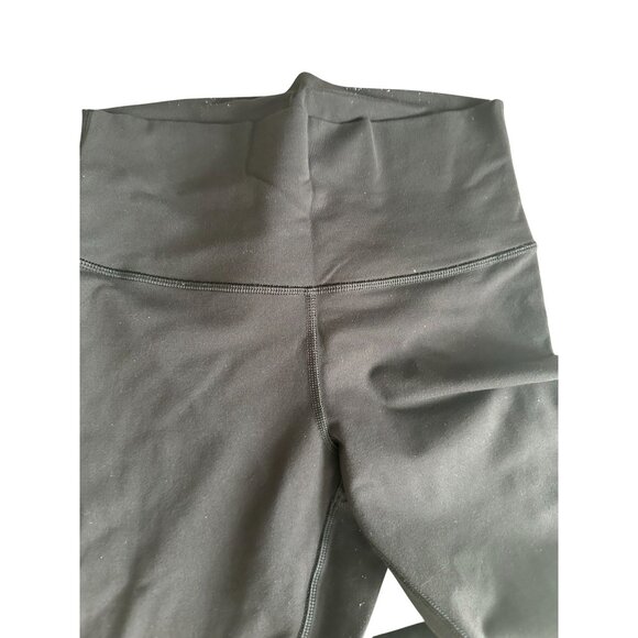 LULULEMON Black Cropped Panel Leggings Size 6 - Picture 8 of 8